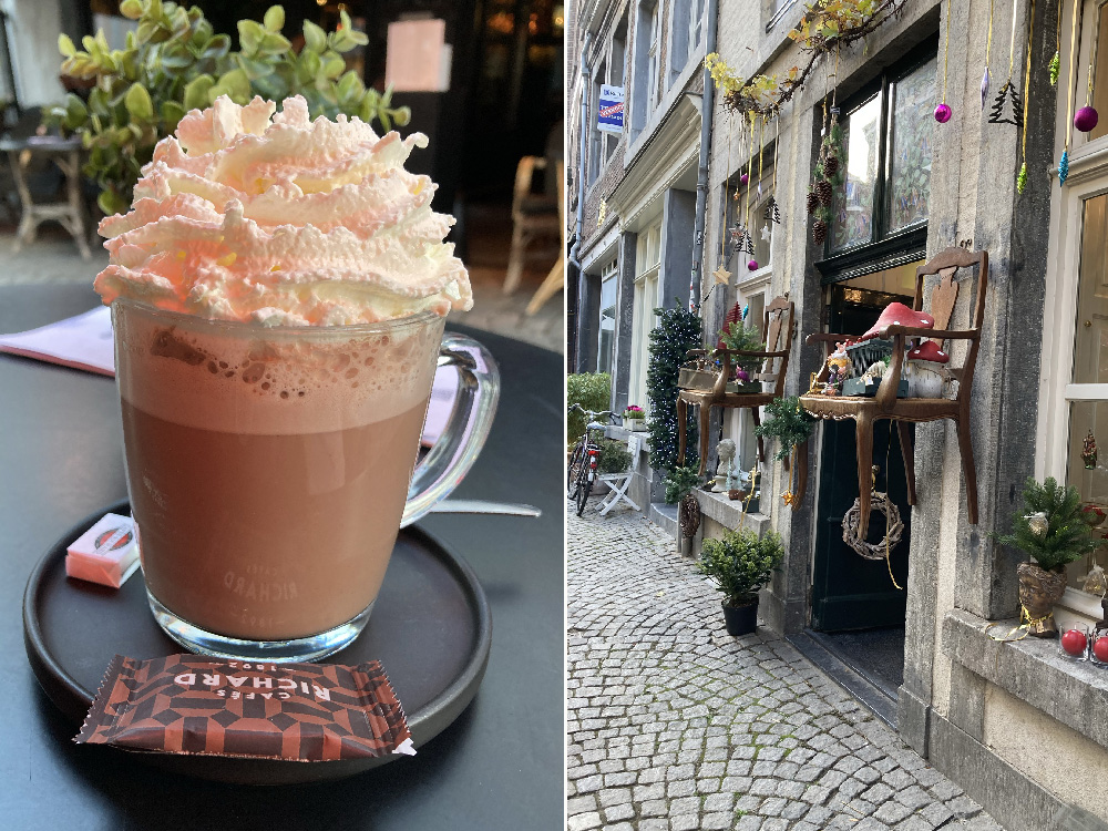Un chocolat chaud à Maastricht au Pyas-Bas